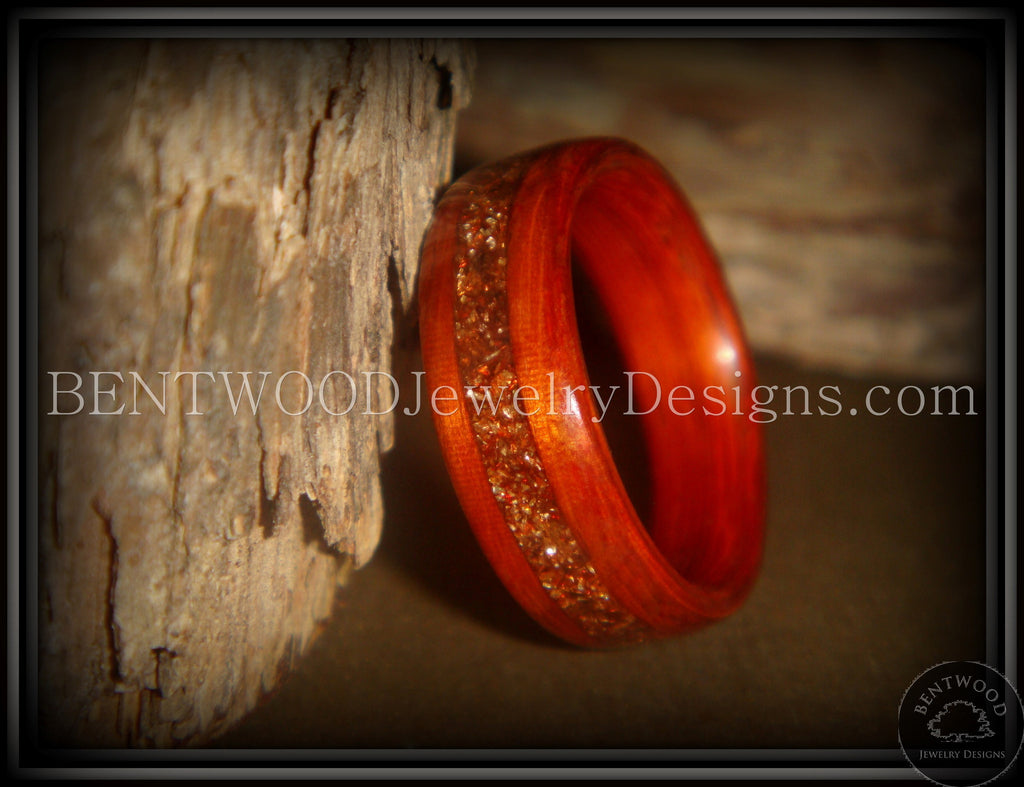 Bentwood Ring - South American Rosewood Wooden Ring with Double German  Silver Glass Inlay - Bentwood Jewelry Designs - Custom Handcrafted Bentwood  Wood Rings